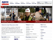 Tablet Screenshot of apexresources.net